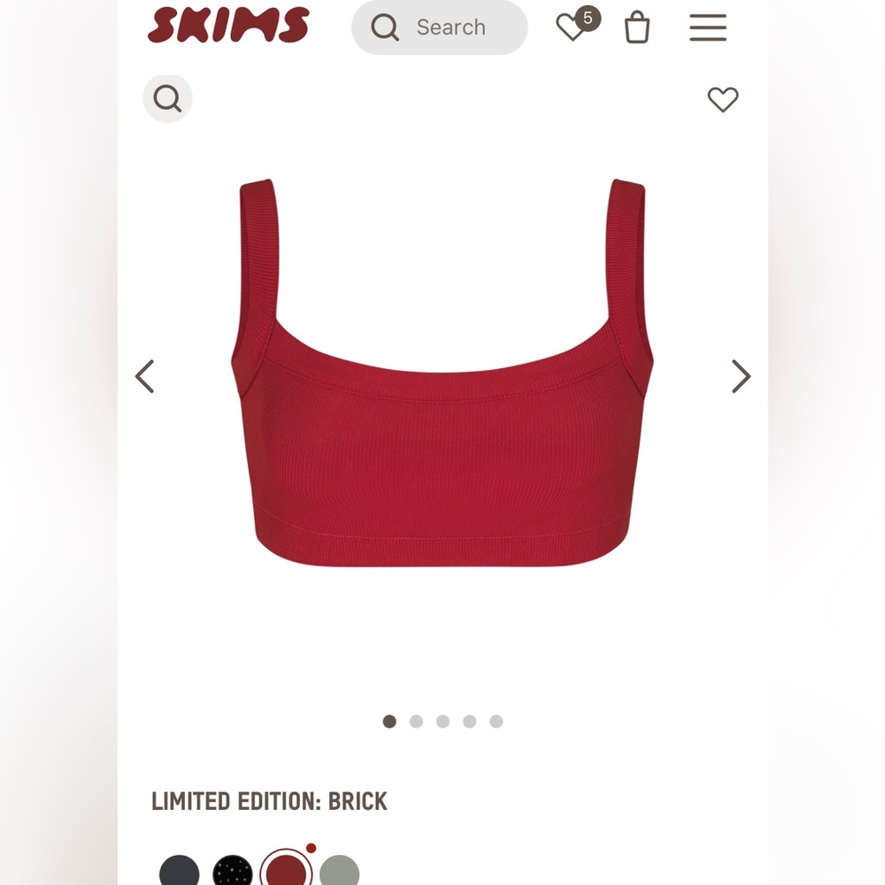 Skims soft lounge scoop bralette medium